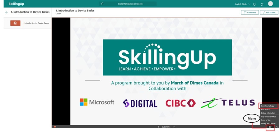 You can also download a copy of this lesson by clicking the button on the bottom right, then selecting “Download a Copy”.